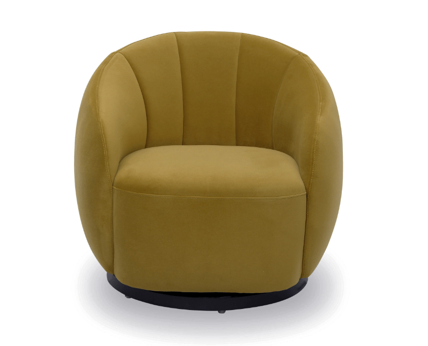 Liang & Eimil Living Bulpa Occasional Chair & Kaster Mustard Velvet House of Isabella UK