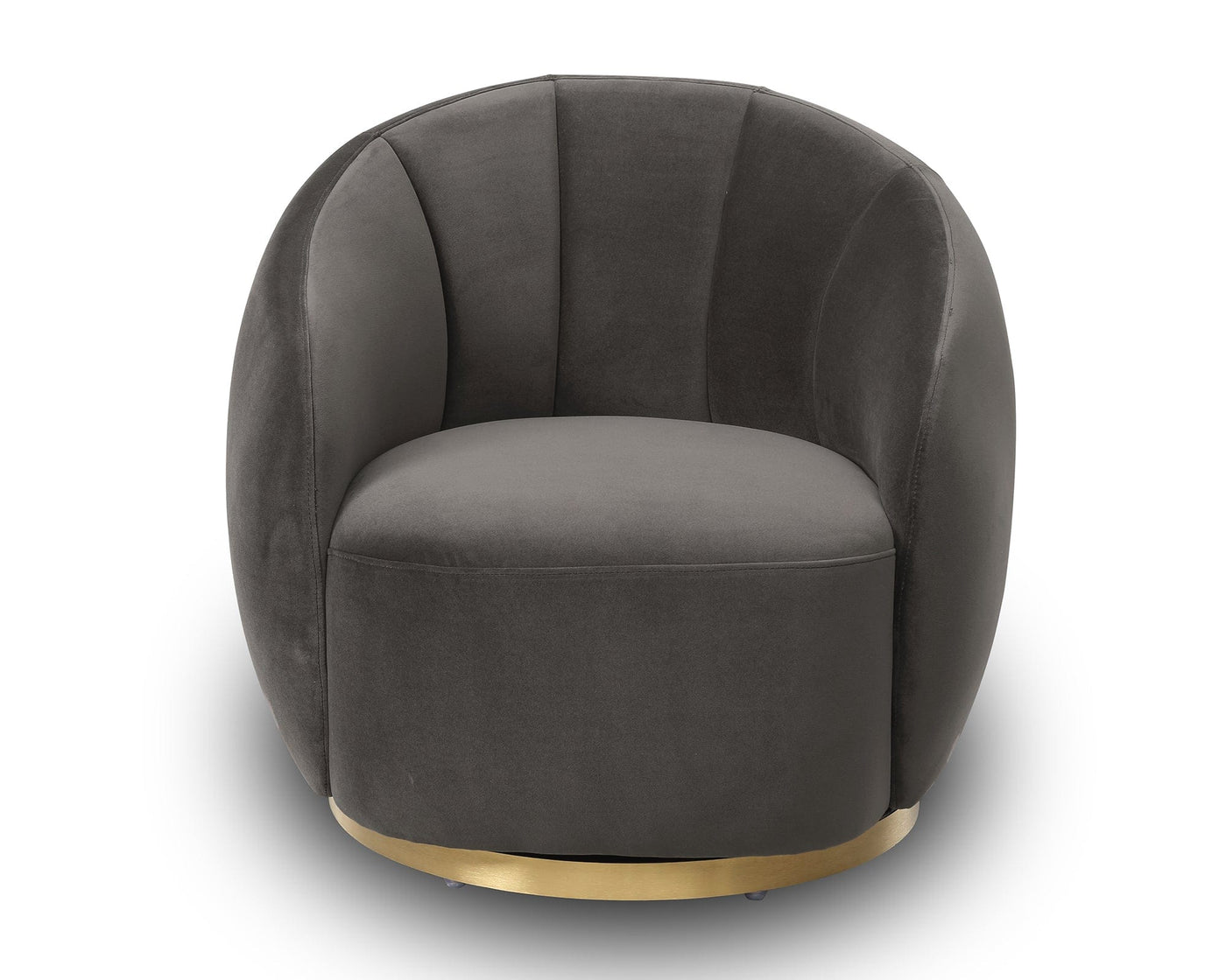 Liang & Eimil Living Bulpa Occasional Chair - Kaster Slate Velvet House of Isabella UK