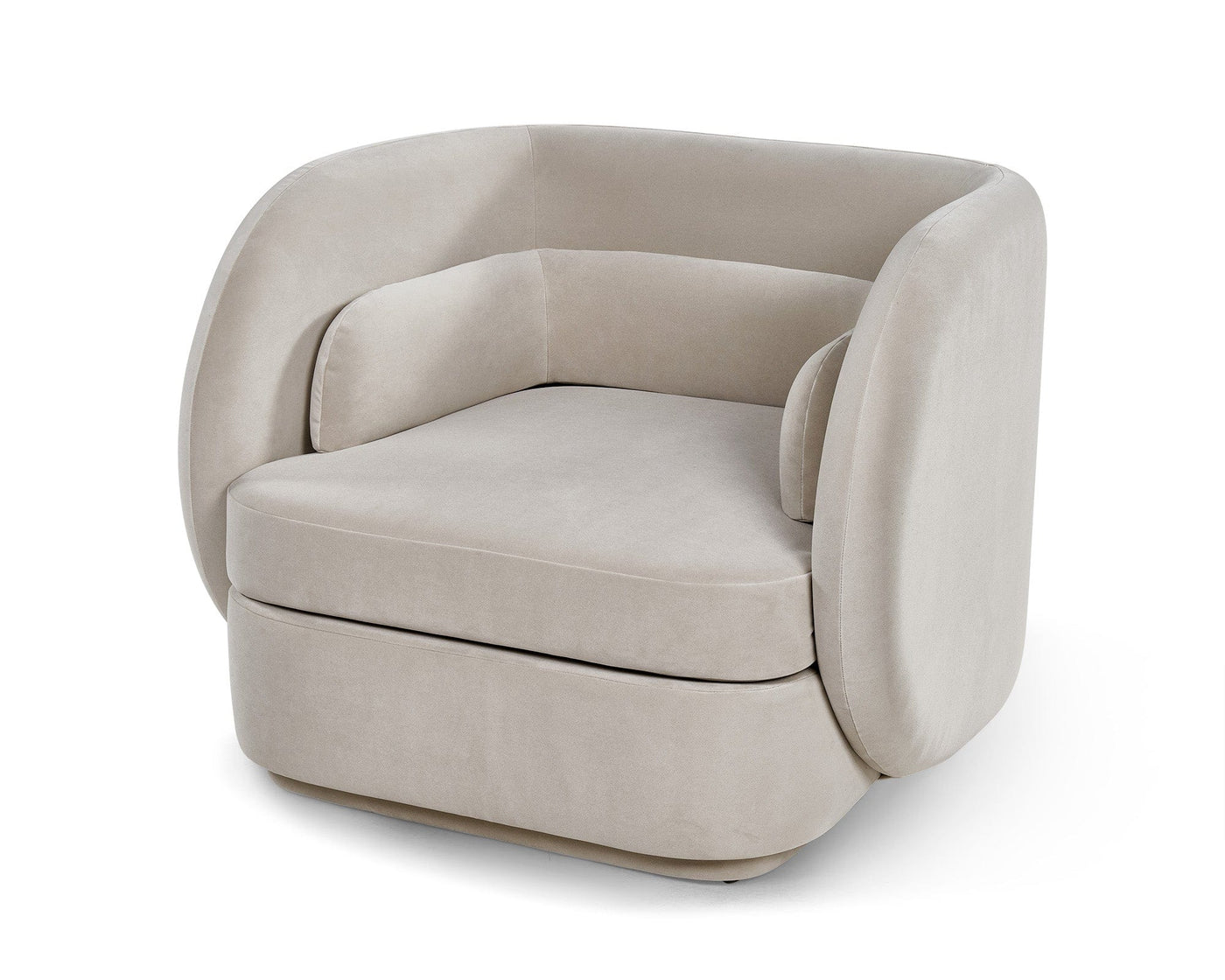 Liang & Eimil Living Chantal Occasional Chair - Kaster II Pebble Velvet House of Isabella UK