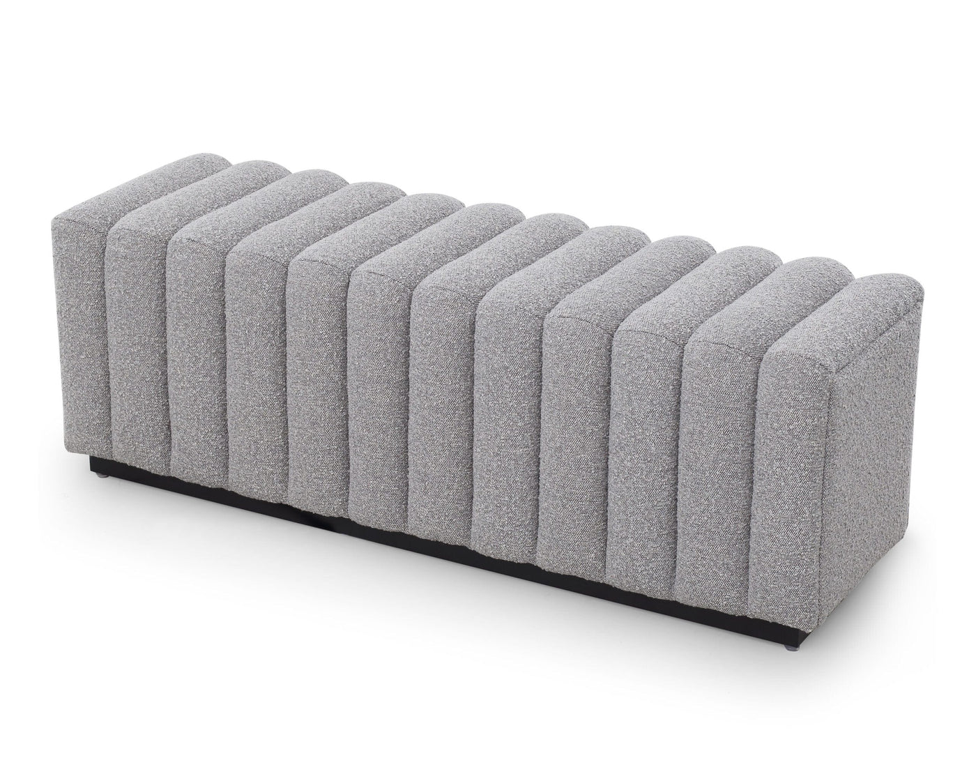 Liang & Eimil Living Kalum Bench - Boucle Grey House of Isabella UK