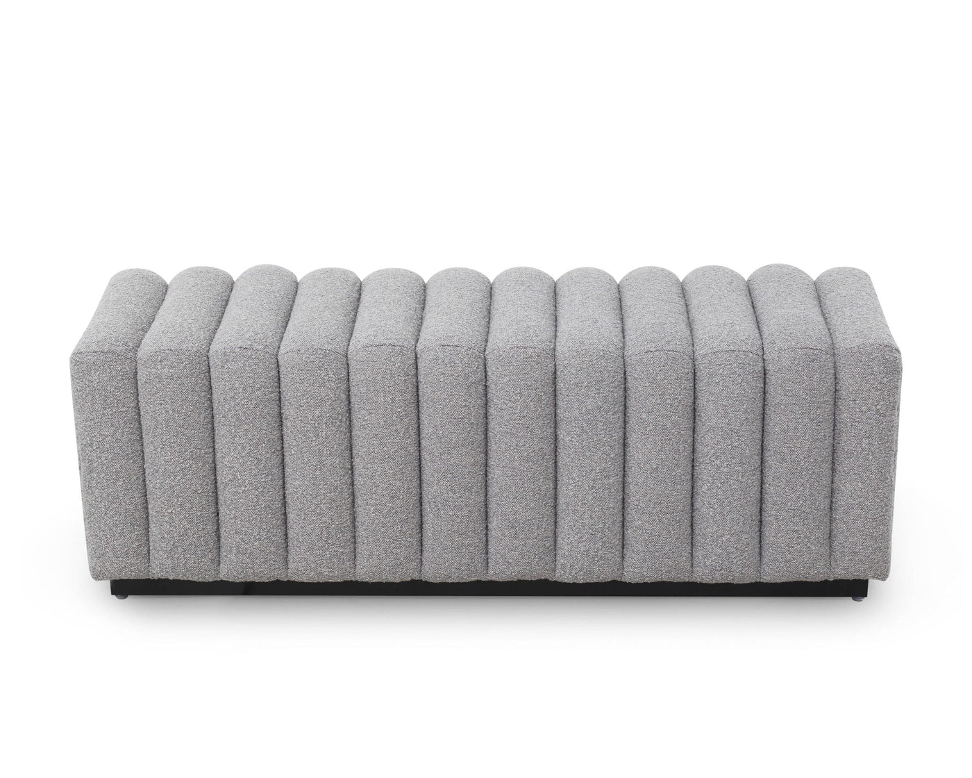 Liang & Eimil Living Kalum Bench - Boucle Grey House of Isabella UK