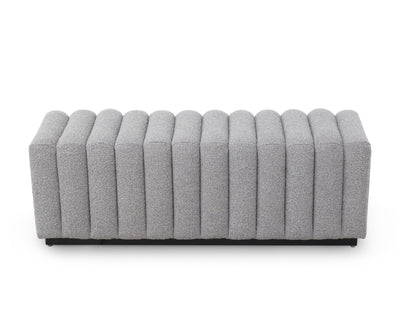 Liang & Eimil Living Kalum Bench - Boucle Grey House of Isabella UK