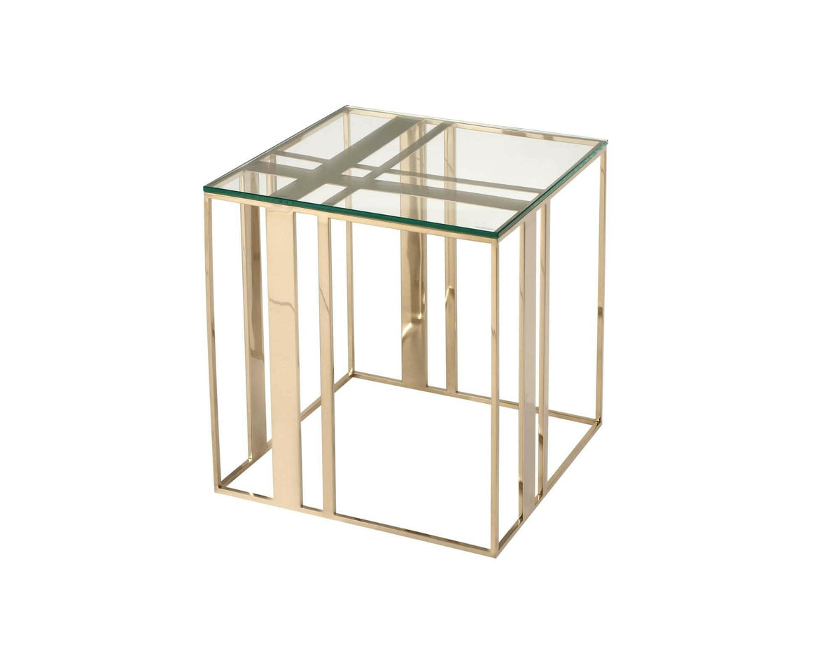 Lafayette Side Table Polished Brass.