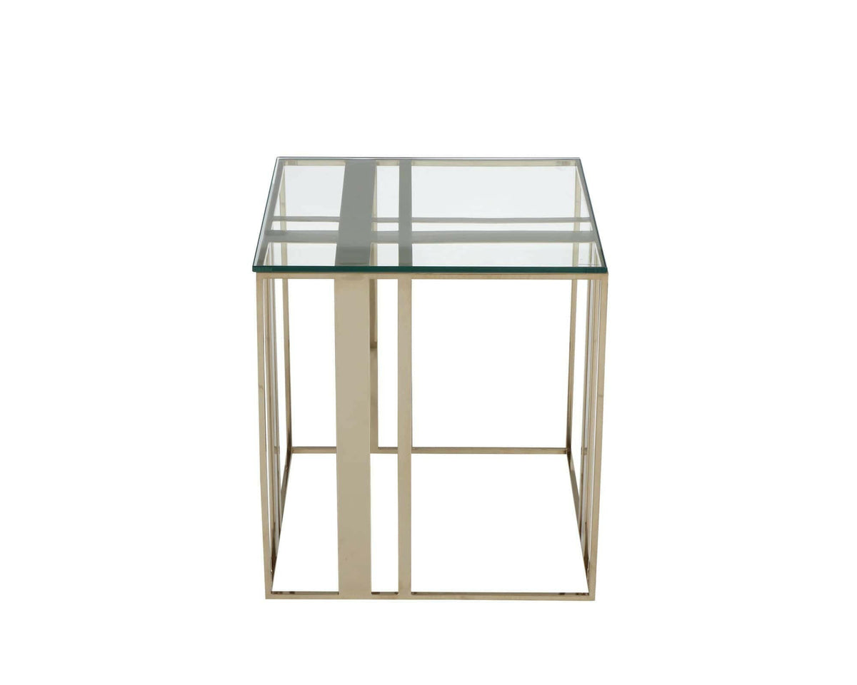 Lafayette Side Table Polished Brass.