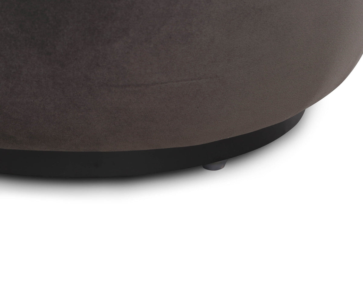 Polter Ottoman - Kaster II Slate Velvet.