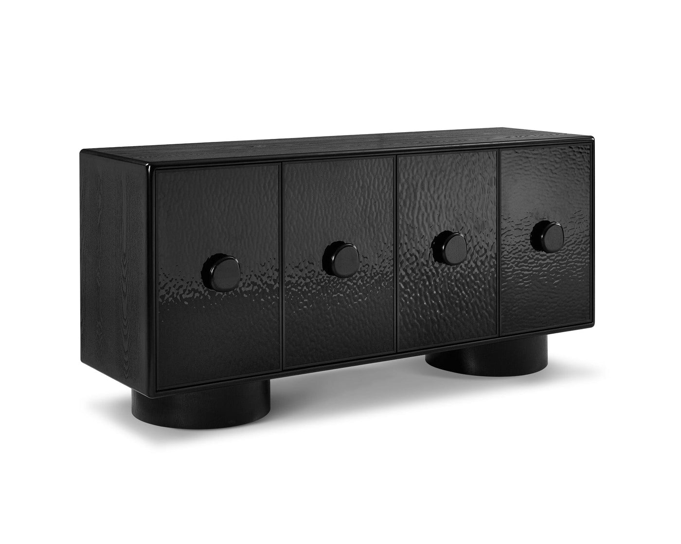 Liang & Eimil Living Sintra Sideboard - Black Wave Ash Veneer House of Isabella UK