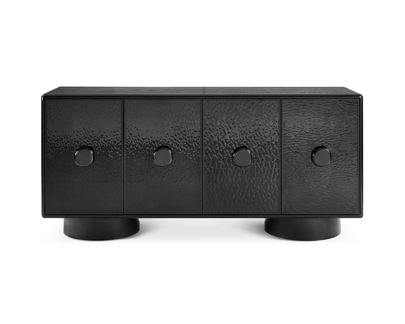 Liang & Eimil Living Sintra Sideboard - Black Wave Ash Veneer House of Isabella UK