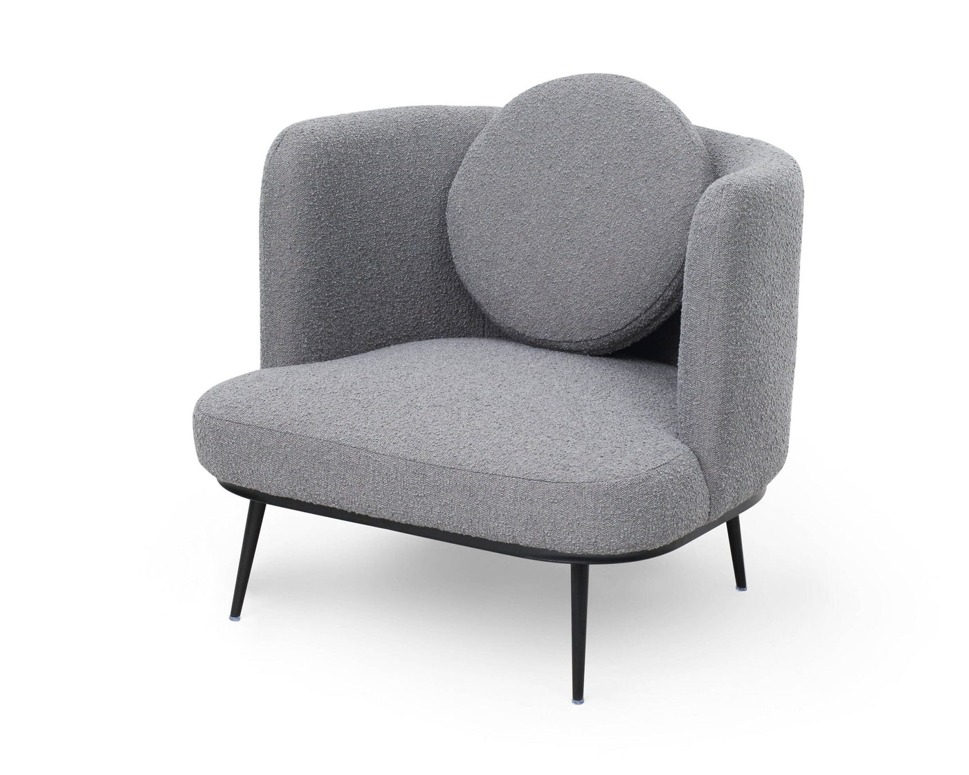 Liang & Eimil Living V Lux Occasional Chair - Boucle Graphic Grey House of Isabella UK