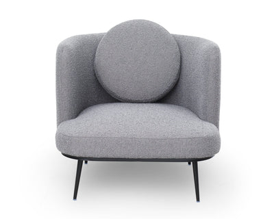 Liang & Eimil Living V Lux Occasional Chair - Boucle Graphic Grey House of Isabella UK