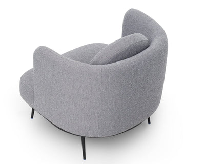 Liang & Eimil Living V Lux Occasional Chair - Boucle Graphic Grey House of Isabella UK