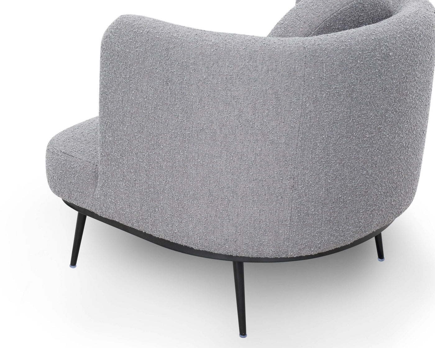 Liang & Eimil Living V Lux Occasional Chair - Boucle Graphic Grey House of Isabella UK