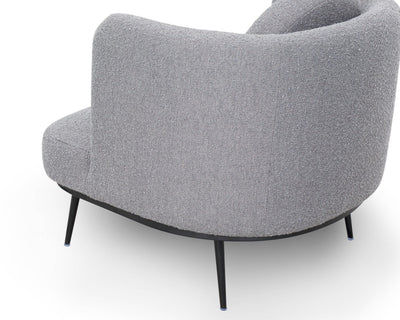 Liang & Eimil Living V Lux Occasional Chair - Boucle Graphic Grey House of Isabella UK