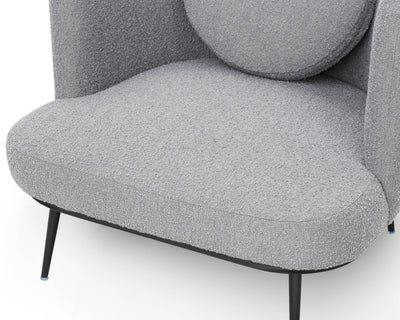 Liang & Eimil Living V Lux Occasional Chair - Boucle Graphic Grey House of Isabella UK