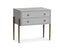 Liang & Eimil Sleeping Nella Bedside Table - Grey Oak & Hammered Dark Bronze House of Isabella UK