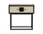 Liang & Eimil Sleeping Noma 9 Bedside Table -Beige Shagreen/Satin Brown House of Isabella UK