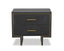 Liang & Eimil Sleeping Tigur Bedside Table Black Ash Veneer House of Isabella UK