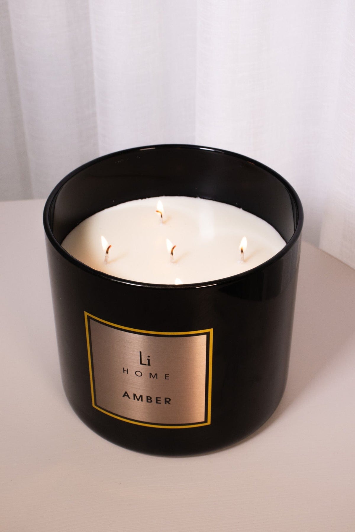 Lifestyle Home Collection Candle Amber Amber - 3 Wick Luxury Candle 1kg House of Isabella UK