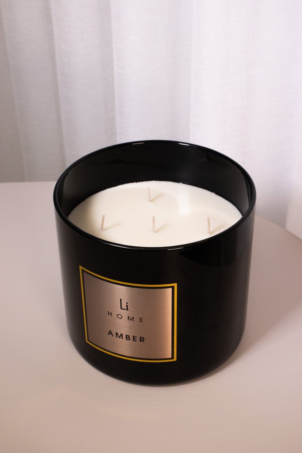 Lifestyle Home Collection Candle Amber Amber - 3 Wick Luxury Candle 1kg House of Isabella UK