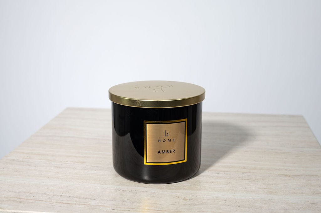 Lifestyle Home Collection Candle Amber Amber - 3 Wick Luxury Candle 1kg House of Isabella UK