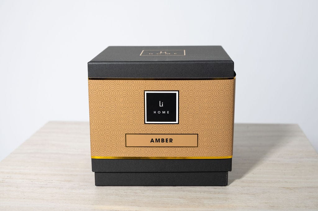 Lifestyle Home Collection Candle Amber Amber - 3 Wick Luxury Candle 1kg House of Isabella UK
