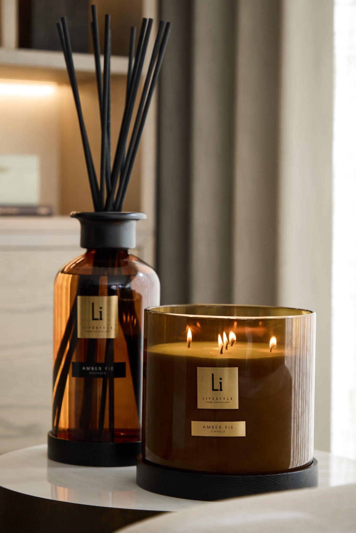 Lifestyle Home Collection Candle Luxury XXL Candle - Amber Fie (5kg) House of Isabella UK