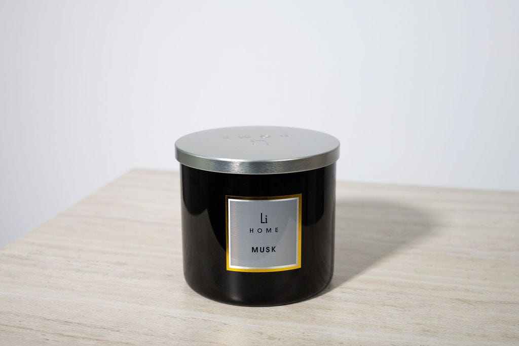 Lifestyle Home Collection Candle Musk Musk - 3 Wick Luxury Candle 1kg House of Isabella UK