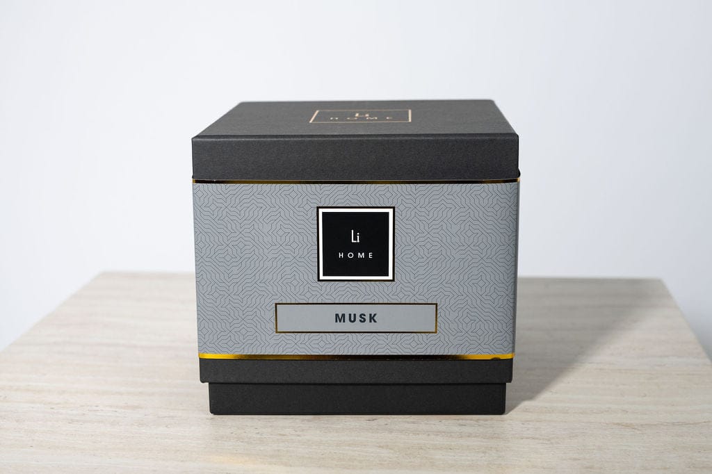 Lifestyle Home Collection Candle Musk Musk - 3 Wick Luxury Candle 1kg House of Isabella UK