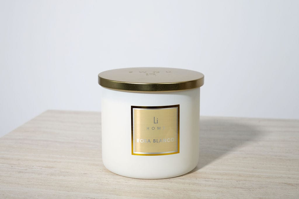 Lifestyle Home Collection Candle Rosa Blanco Rosa Blanco - 3 Wick Luxury Candle 1kg House of Isabella UK