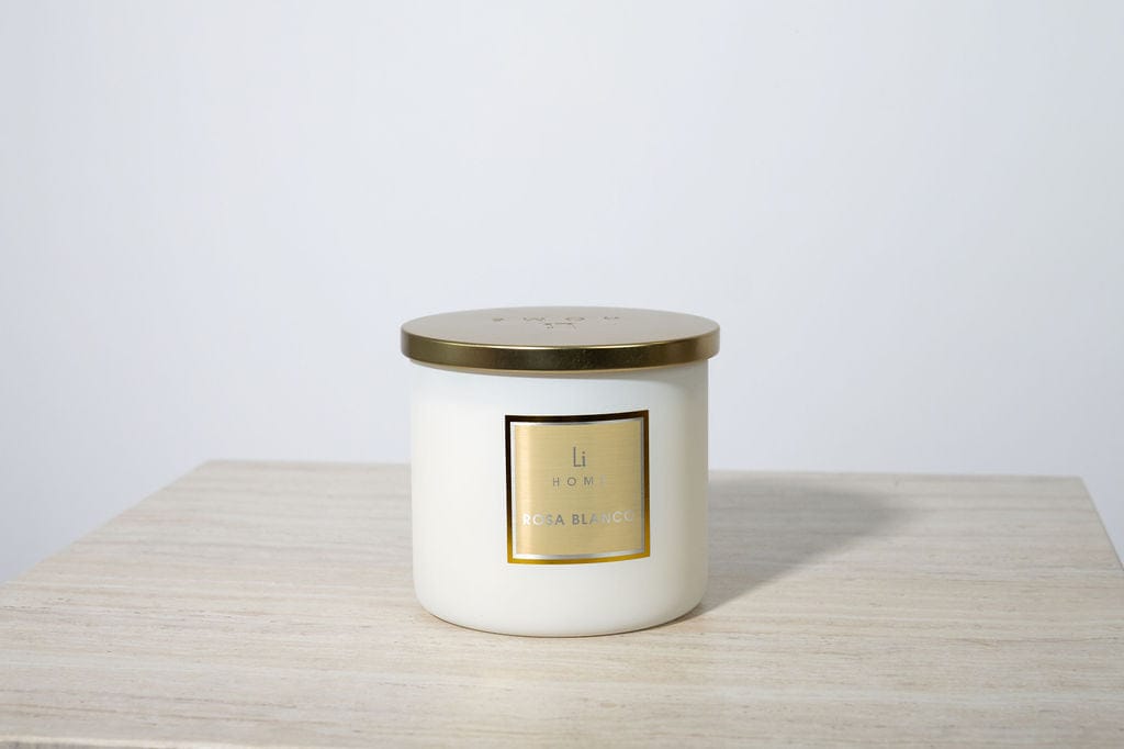 Lifestyle Home Collection Candle Rosa Blanco Rosa Blanco - 3 Wick Luxury Candle 1kg House of Isabella UK