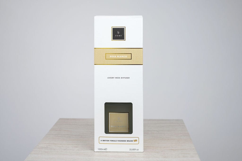 Lifestyle Home Collection Luxury Square Diffuser - Rosa blanco House of Isabella UK