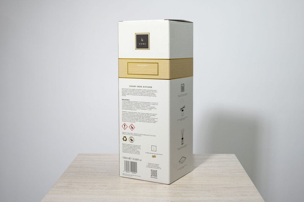 Lifestyle Home Collection Luxury Square Diffuser - Rosa blanco House of Isabella UK