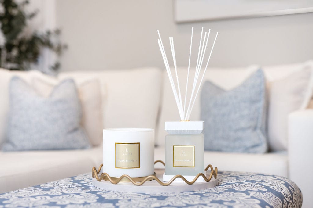 Lifestyle Home Collection Luxury Square Diffuser - Rosa blanco House of Isabella UK