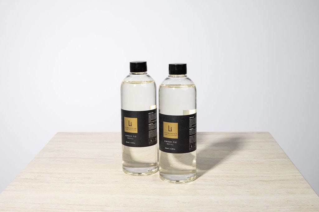 Lifestyle Home Collection Refill 1000ml (2 x 500ml) Amber Fie - XXL Premium Diffuser Refill House of Isabella UK