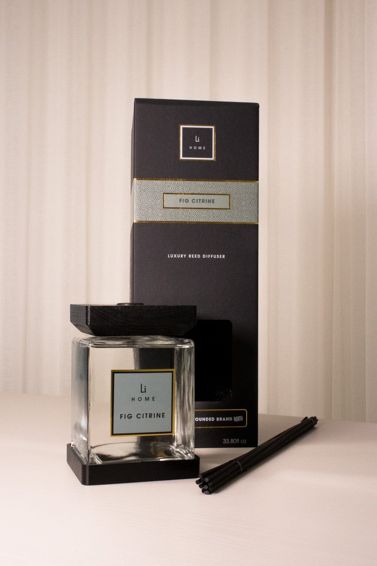 Lifestyle Home Collection Room Diffuser Luxury Square Diffuser - Fig Citrine House of Isabella UK