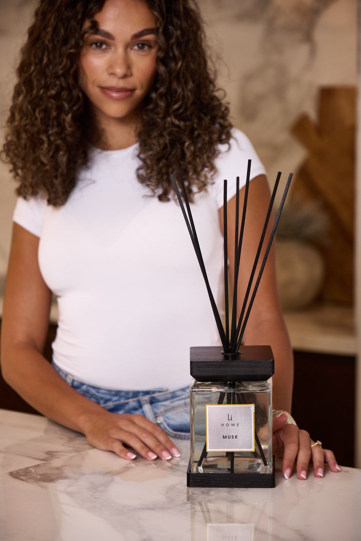 Lifestyle Home Collection Room Diffuser Luxury Square Diffuser - Musk House of Isabella UK