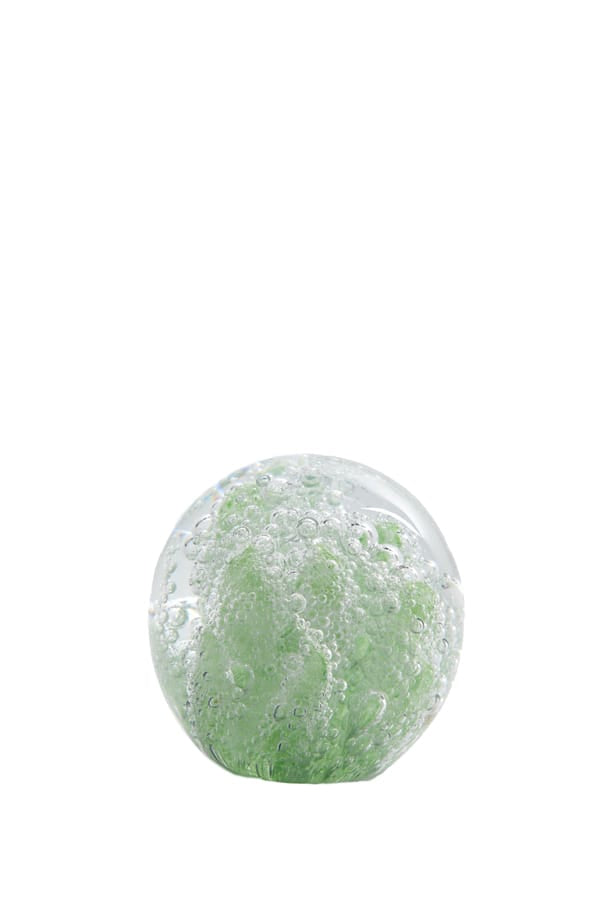 Light & Living Accessories Ornament 8x8 cm CORAL glass green House of Isabella UK