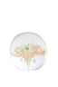 Light & Living Accessories Ornament 8x8 cm FLOWER glass light pink+green House of Isabella UK