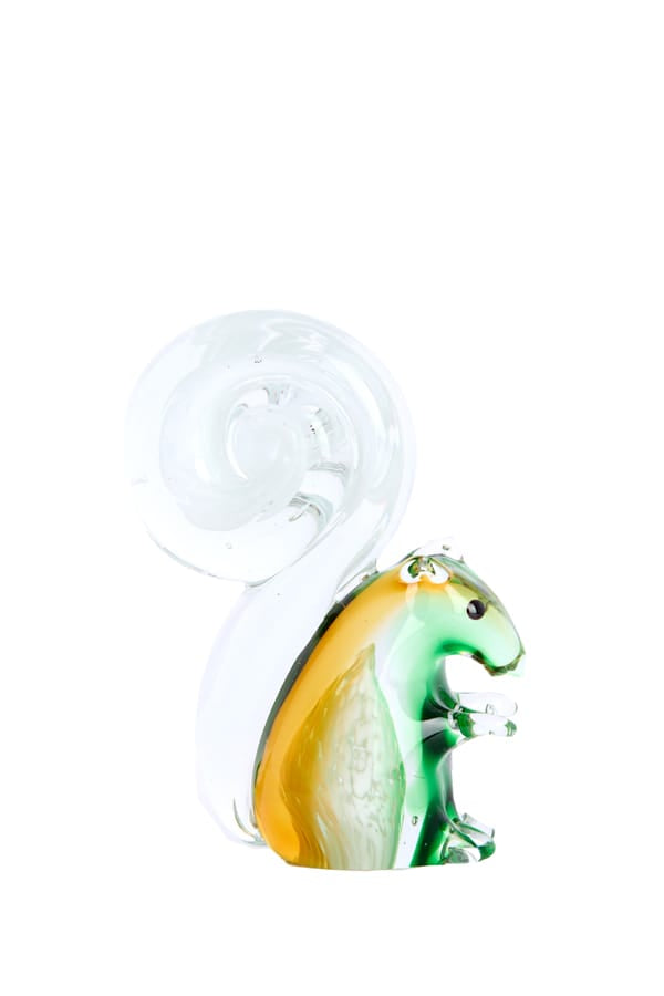 Light & Living Accessories Ornament 9,5x4,5x13 cm SQUIRREL glass green+cream House of Isabella UK