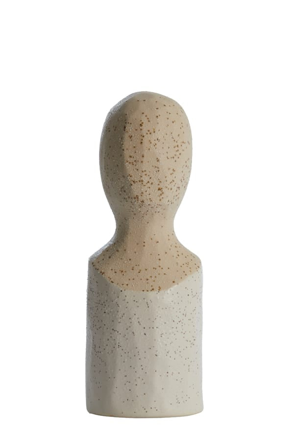 Light & Living Accessories Ornament 9,5x8,5x25,5 cm BATTUDA ceramics matt cream House of Isabella UK