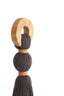 Light & Living Accessories Ornament 9x33 cm YAVIZA dark brown+raffia sand House of Isabella UK