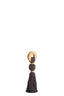 Light & Living Accessories Ornament 9x33 cm YAVIZA dark brown+raffia sand House of Isabella UK