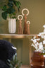 Light & Living Accessories Ornament 9x33 cm YAVIZA ocher yellow+raffia cream House of Isabella UK