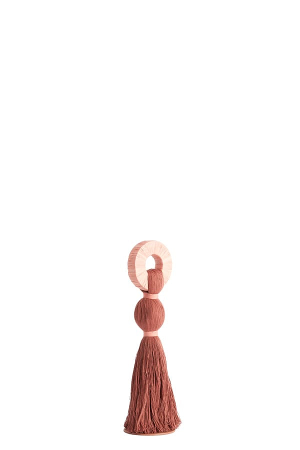 Light & Living Accessories Ornament 9x33 cm YAVIZA terra+raffia light pink House of Isabella UK