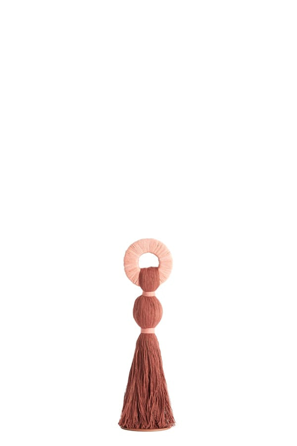 Light & Living Accessories Ornament 9x33 cm YAVIZA terra+raffia light pink House of Isabella UK