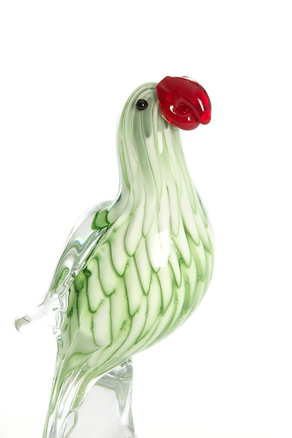 Light & Living Accessories Ornament 9x6,5x20 cm PARROT glass green+red House of Isabella UK