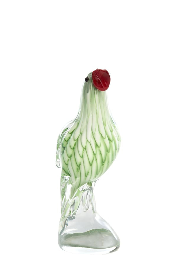 Light & Living Accessories Ornament 9x6,5x20 cm PARROT glass green+red House of Isabella UK