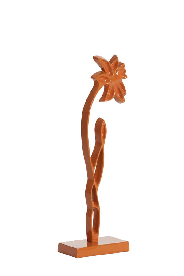 Light & Living Accessories Ornament on base 12x7,5x40 cm DAFFODIL shiny orange House of Isabella UK