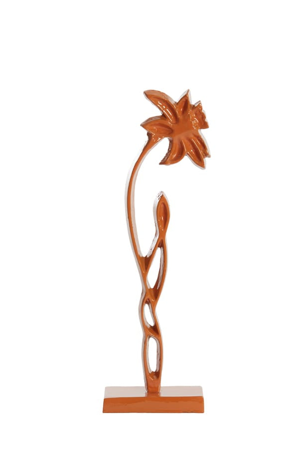 Light & Living Accessories Ornament on base 12x7,5x40 cm DAFFODIL shiny orange House of Isabella UK
