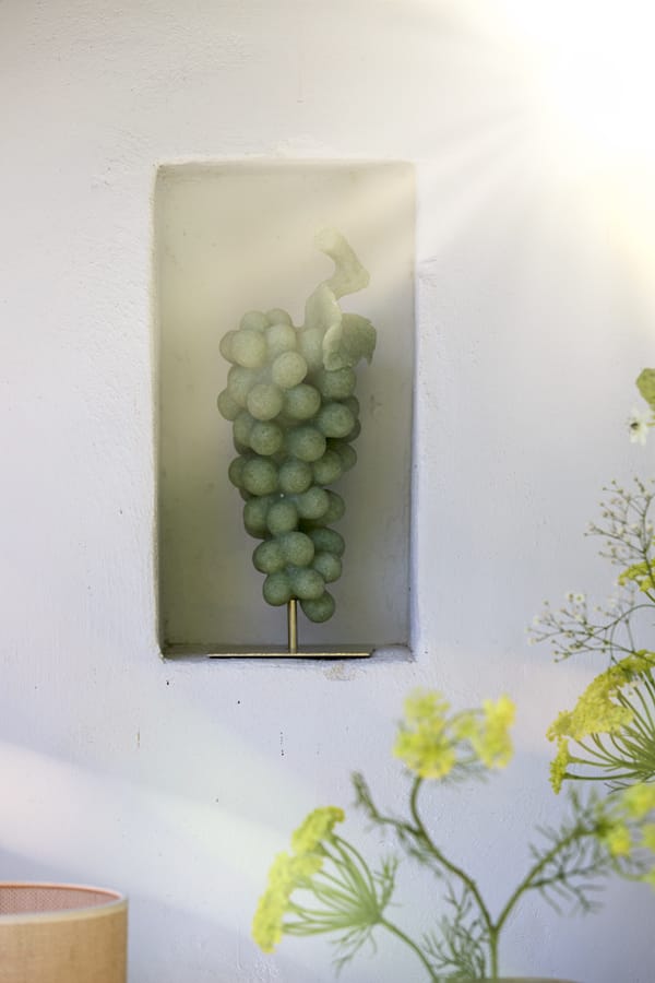Light & Living Accessories Ornament on base 15x13x35 cm GRAPE green+antique bronze House of Isabella UK