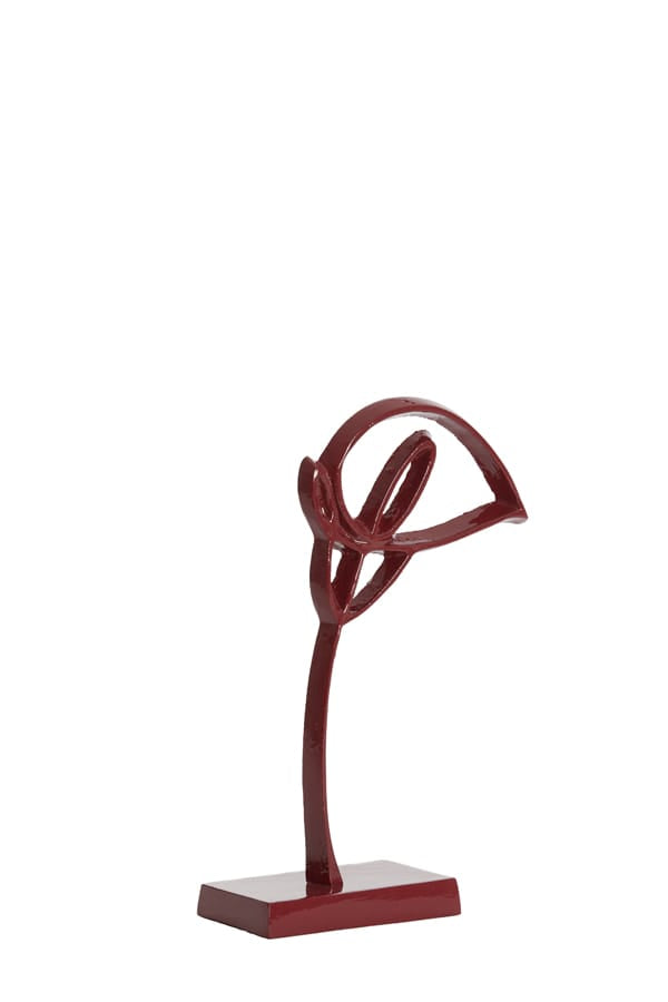 Light & Living Accessories Ornament on base 15x7,5x29 cm CALLA shiny burgundy House of Isabella UK